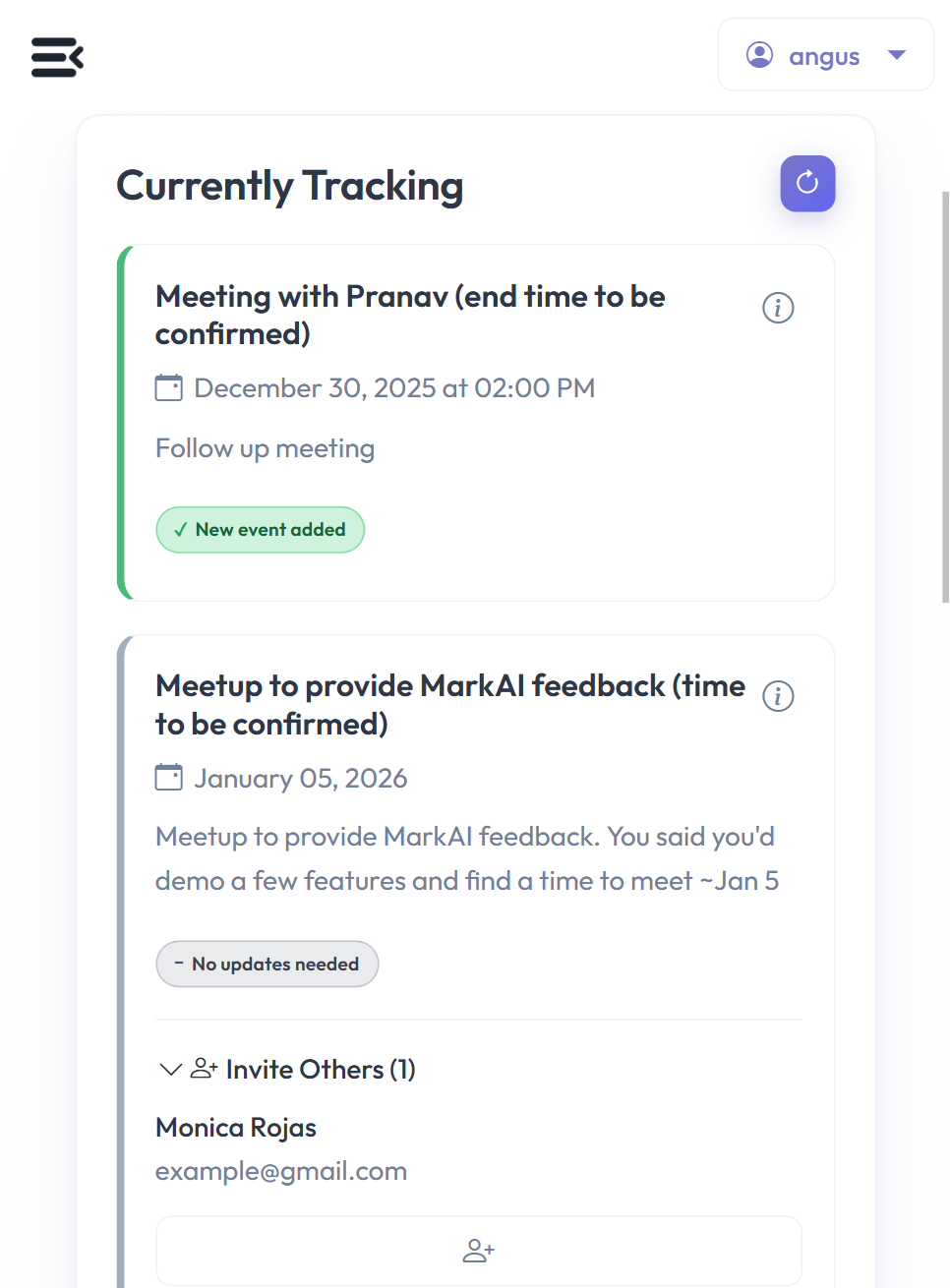 Ambient App Screenshot
